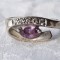 argint INEL cu AMETIST MOV si zirconii SPLENDID superb ELEGANT de EFECT
