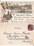 Germania -Mainz, litografie,rara, Circulata, Printata