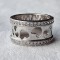 argint INEL INIMIOARE batut in ZIRCONII manopera EXCEPTIONALA unic ITALIA luxury