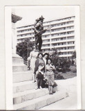 Bnk foto - Ploiesti - blocurile de pe str Jianu Vazute de la Statuia Vanatorilor, Alb-Negru, Romania de la 1950, Cladiri