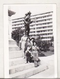 Bnk foto - Ploiesti - blocurile de pe str Jianu Vazute de la Statuia Vanatorilor, Alb-Negru, Romania de la 1950, Cladiri