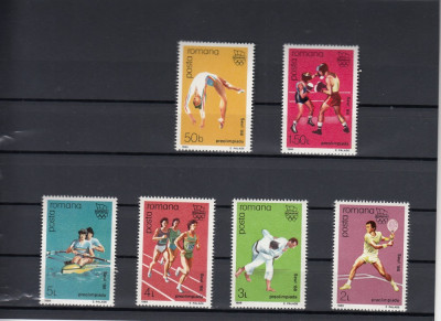 ROMANIA 1988 LP 1203 A 24-a EDITIE A J.O DE VARA SEUL-PREOLIMPIADA SERIE MNH foto