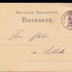 GERMANIA (REICH) 1882 - POSTKARTE. CARTE POSTALA CIRCULATA, FD82