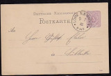 GERMANIA (REICH) 1882 - POSTKARTE. CARTE POSTALA CIRCULATA, FD82