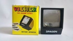 Vizor diapozitive 3Pagen, vintage, pt diapozitive color, battery operated viewer foto