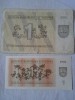 Lituania - Bancnote 1991 (Circulata) &amp; 1992 (Necirculata) - 2 Lei + 3 Lei = 5 Lei - Numismatica Europa