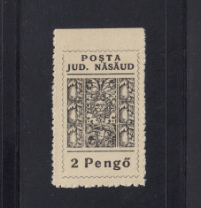 ROMANIA 1945 - POSTA LOCALA NASAUD VARIETATE - SERIE MNH foto