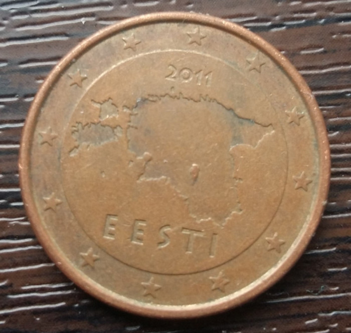 (M684) MONEDA ESTONIA - 5 EUROCENTI 2011