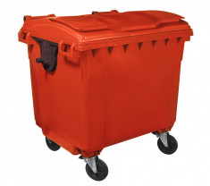 Container HDPE CLF 770L cu capac plat foto