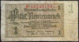 Bancnota 1 RENTENMARK - GERMANIA NAZISTA, anul 1937 *cod 605