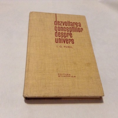 Dezvoltarea conceptiilor despre univers I.G.Perel,RF14/2 foto