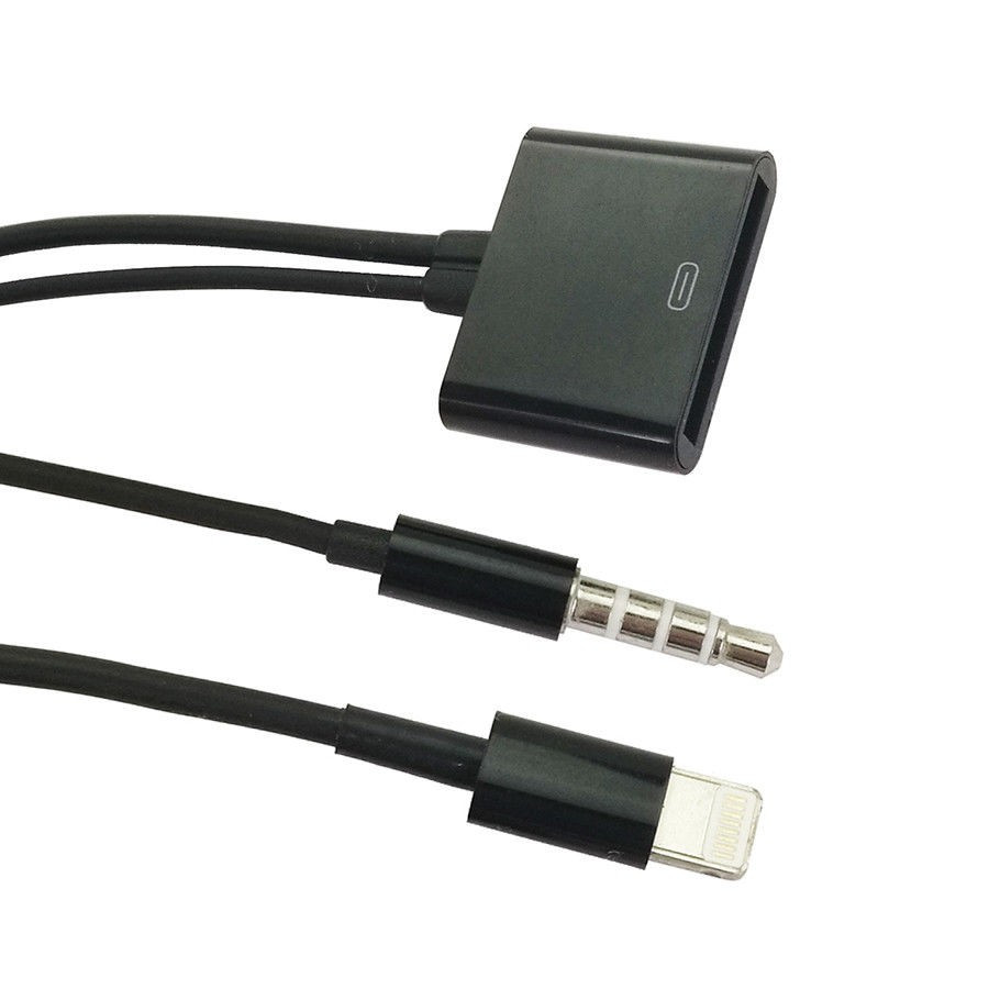 Cablu 30 pin lightning audio jack adaptor iphone 4 5 6 8 9 x | Okazii.ro