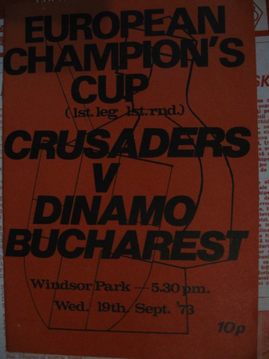 Crusaders - Dinamo Bucuresti (19 septembrie 1973)