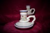Set doua sfesnice portelan Camargue-Fiance, colectie, cadou, vintage