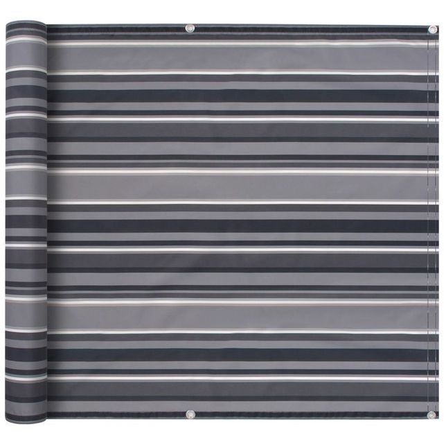 Prelata balcon, material Oxford, 90x600 cm, dungi gri foto mare Prelata balcon, material Oxford, 90x600 cm, dungi gri foto mare