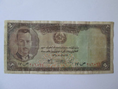 Rara! Bancnota 2 Afghanis 1939 Afganistan-Sahul Mohammed Zahir foto