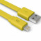 Cablu de date Kit IP5USBFRESHYL Fresh Apple Lightning MFI LED 1m galben