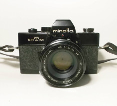 Minolta SR-T 101 cu obiectiv Minolta MC Rokkor - PF 1:1.7 f=50mm foto