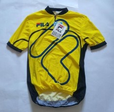 Tricou pentru ciclism, marca FILA, marime 4/M, nou, Made in Italy, poliester, (pentru bicicisti / bicicleta / tricou sport)