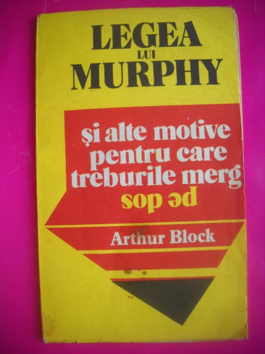 HOPCT ARTHUR BLOCK -LEGEA LUI MURPHY 1991 -85 PAGINI
