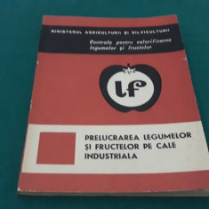 PRELUCRAREA LEGUMELOR ȘI FRUCTELOR PE CALE INDUSTRIALĂ / ION POTEC/ 1970 *
