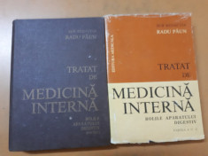 R. Paun Tratat de medicina interna bolile aparatului digestiv I-II 1984-6 foto