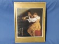 Tablou vechi litografie Orazio Gentileschi