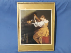 Tablou vechi litografie Orazio Gentileschi foto