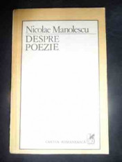 Despre Poezie - Nicolae Manolescu ,544174 foto