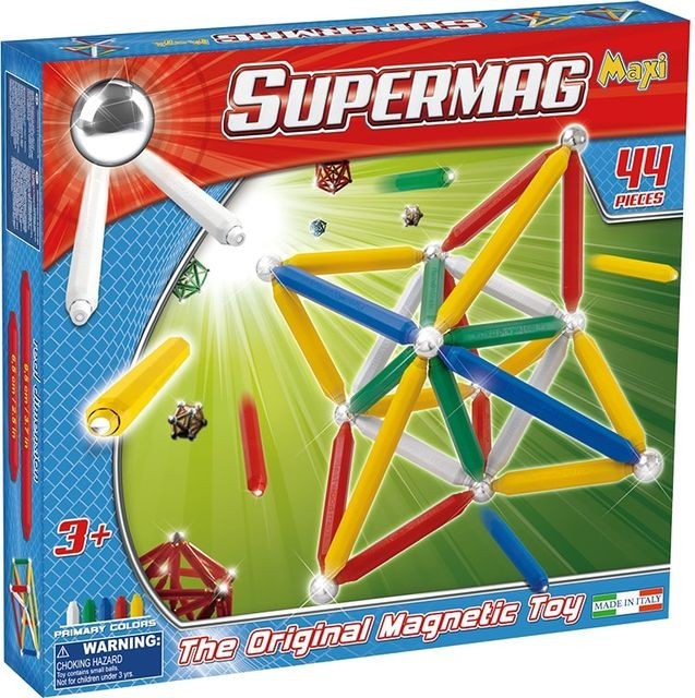 SUPERMAG MAXI PRIMARY - SET CONSTRUCTIE 44 PIESE foto mare SUPERMAG MAXI PRIMARY - SET CONSTRUCTIE 44 PIESE foto mare