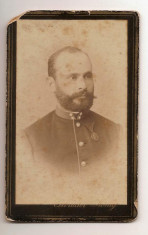 cdv militar decorat Cernauti Gebruder Konig Czernowitz foto