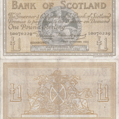 1953 (16 X), 1 pound sterling (P-96c) - Scoția! (CRC: 92%)