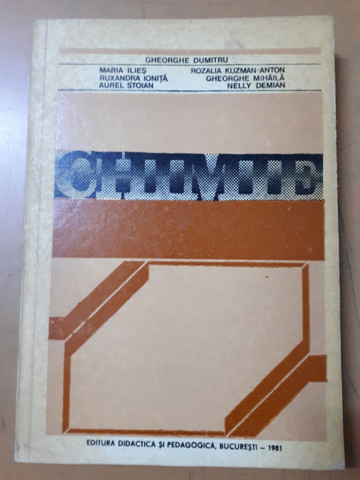 Dumitru și colaboratorii, Chimie, București 1981 007