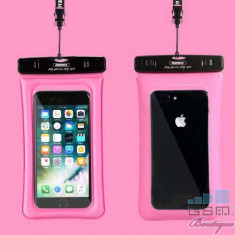 Husa Subacvatica Waterproof Tip Punga Impremeabila iPhone Samsung HTC Huawei Universala Roz foto
