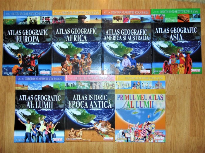 COLECTIA DE ATLASE PENTRU SCOALA SI ACASA 7 VOLUME foto mare COLECTIA DE ATLASE PENTRU SCOALA SI ACASA 7 VOLUME foto mare