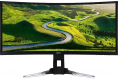 Monitor Gaming VA LED Acer 35&amp;amp;quot; XZ350CU, Ultra Wide (2560 x 1080), HDMI+MHL, DisplayPort, 4 ms, 144 Hz, Boxe, Ecran Curbat (Negru) foto