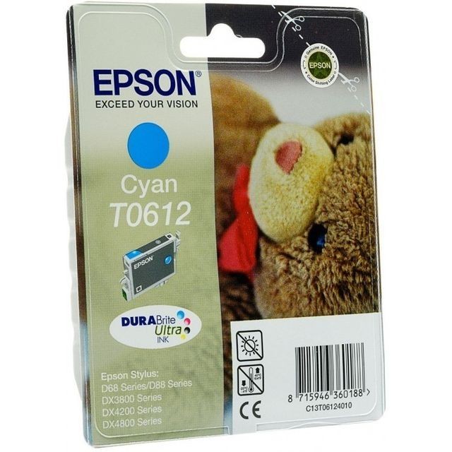Cartus cerneala Original Epson Cyan C13T06124010 compatibil... foto mare Cartus cerneala Original Epson Cyan C13T06124010 compatibil... foto mare
