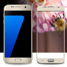 Folie de sticla 3D aurie compatibila cu Samsung Galaxy J5 2017 ( GOLD )
