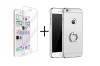 Pachet husa Silver 3in1 Slim inel Apple iPhone 7 Plus + folie protectie gratis, iPhone 7/8 Plus, Oem