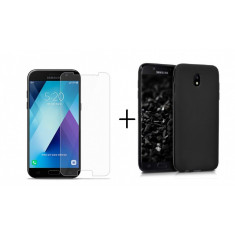 Pachet husa slim antisoc Black Samsung Galaxy J5 2017 + folie protectie gratis