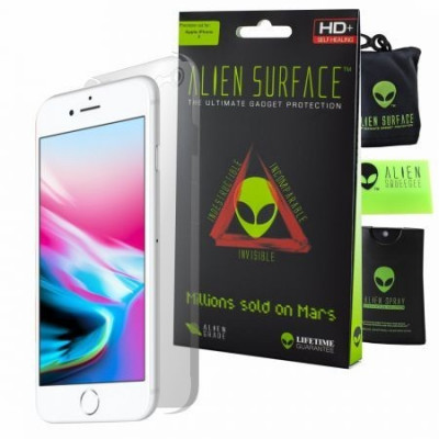 Folie Alien Surface HD,Apple iPhone 8,protectie spate,laterale+Alien Fiber cadou foto