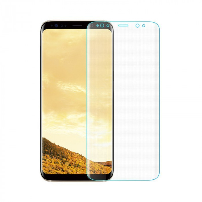 Folie de sticla 3D transparenta compatibila cu Samsung Galaxy S8 Plus ( CLEAR )