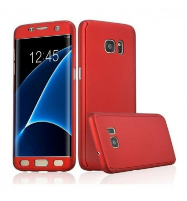 Husa FullBody RED Samsung Galaxy S7 Edge 360 grade + folie protectie foto