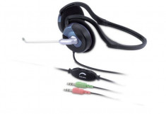 CASTI Genius stereo cu microfon &amp;quot;HS-300N&amp;quot;, pliabile, control volum pe fir,... foto