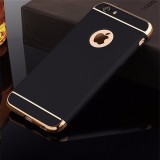 Husa iPhone 6 Plus / 6S Plus Elegance Luxury 3in1 Neagra Protectie Completa
