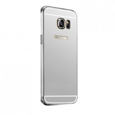 Husa Elegance Luxury Tip Oglinda Silver pentru Samsung Galasy S7 Egde