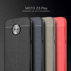 Husa / Bumper Antisoc model PIELE pt Motorola Moto Z3 Play / Z3 foto