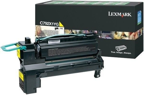 Toner Original pentru Lexmark Yellow, compatibil C792, 20000pag "C792X1YG" Toner Original pentru Lexmark Yellow, compatibil C792, 20000pag "C792X1YG"