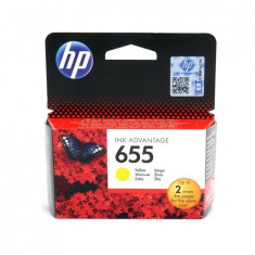 Cartus cerneala Original HP CZ112AE Yellow 655, compatibil... foto