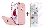 Pachet husa 3in1 Rose-Gold Apple iPhone 6/6S + folie sticla, Oem